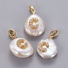 Natural Cultured Freshwater Pearl Pendants KK-L187-A-01C-1