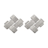 304 Stainless Steel Stud Earrings for Women LS-EJEW-K306-26P-4