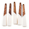 Opaque Resin & Walnut Wood Big Pendants RESI-TAC0017-46-C01-3