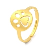 Animal 201 Stainless Steel Adjustable Rings for Women RJEW-D082-05E-1