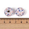 Independence Day Theme Wood European Beads WOOD-Z005-01B-03-3
