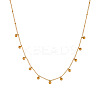304 Stainless Steel Round Ball Tassel Bib Necklaces for Women FS-WG5B7A4-02-2