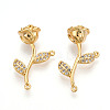 Brass Micro Pave Cubic Zirconia Pendants KK-N261-80G-1