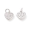 Brass Micro Pave Cubic Zirconia Charms X-ZIRC-F106-07P-2