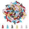 120Pcs 6 Colors 2-hole Alloy Horn Buttons FIND-FG0003-38-1