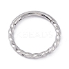 Non-Tarnish Twisted Ring Hoop Earrings for Girl Women STAS-D453-01P-03-1