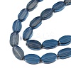 Painted Transparent Glass Beads Strands GLAA-E033-06C-3