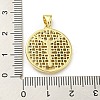 Brass with Cubic Zirconia Pendants FIND-Z023-09C-02-3