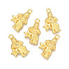 Golden Plated Alloy Pendant Rhinestone Settings PALLOY-WH0067-15G-11-1