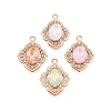 Alloy Glass Pendants PALLOY-N176-62KCG-1