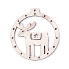 Undyed Wood Big Pendants WOOD-F007-09-2