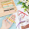 12Pcs 12 Colors Polyester Cord Bracelet Making MAK-GO0001-01-3
