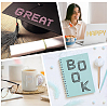 8 Sheets 4 Colors Letter A~Z Acrylic Hotfix Rhinestone DIY-CP0012-52-4