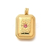 304 Stainless Steel Rhinestone Pendants STAS-M109-09G-2