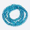 Electroplate Glass Beads Strands EGLA-A034-T8mm-I04-2