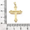 Brass Micro Pave Clear Cubic Zirconia Pendants KK-V011-63G-3