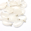 Teardrop Natural Quartz Crystal Pendants G-Q368-08-1