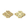 Brass Micro Pave Clear Cubic Zirconia Connector Charms KK-E068-VB338-1