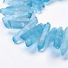 Natural Quartz Crystal Points Beads Strands G-K181-B06-3