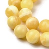 Natural Yellow Jade Beadd Strands G-A274-A01-10mm-01-4