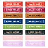 80Pcs 8 Colors Rectangle Clothing Handmade Labels FIND-TA0004-26-1