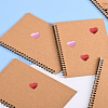 2 Rolls Valentine's Day Heart Paper Stickers DIY-LP0003-77-3