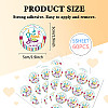 5 Sheets Round Dot PVC Waterproof Decorative Sticker Labels DIY-WH0481-04-2