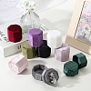 Velvet Cover Plastic Couple Ring Box VBOX-WH20003-001E-7