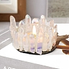 Electroplated Natural Quartz Crystal Candle Holder PW-WG59F09-02-1