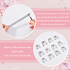 180Pcs 3 Styles 304 Stainless Steel Spiral Bone Tips STAS-GF0001-20-6