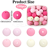 Rubberized Style Imitated Silicone Acrylic Beads MACR-PA0001-06A-01-2