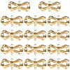 14Pcs Brass Bowknot Connector Charms KK-BBC0021-74-1