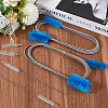 304 Stainless Steel PP Cleaner Double Ended Elastic Hose Pipe AJEW-GF0010-35-4