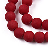 Opaque Glass Beads Strands GLAA-T032-P8mm-MD05-2