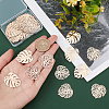 40Pcs 2 Style Brass Pendants KK-DC0001-15-3