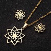 201 Stainless Steel Pendant Necklaces & Stud Earrings Sets FS-WGB00D6-03-1