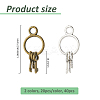 40Pcs 2 Colors Tibetan Style Alloy Pendants FIND-FH0010-58-2