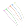 Luminous Silicone Cable Zip Ties AJEW-P104-01F-2