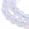 Round Natural Blue Lace Agate Bead Strands G-F289-27-6mm-5