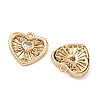 Brass Pave Clear Cubic Zirconia Pendants KK-A286-02G-2