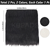2Pcs 2 Colors Square Acrylic Fibers Carpet Mat AJEW-CN0003-11B-2