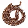 Frosted Transparent Glass Bead Strands GLAA-P065-8mm-13-5