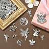 50Pcs 10 Style Tibetan Style Alloy Pendants TIBEP-CJ0003-48-5