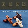 Natural Wooden Buttons WOOD-NB0001-35-3