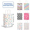 12Pcs 6 Colors Print Paper Packing Tote Bags CARB-FS0001-05-4