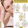 10Pcs Brass Micro Pave Clear Cubic Zirconia Charms KK-BBC0015-67-2