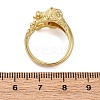 Brass Cuff Rings for Women Men RJEW-C118-03G-5