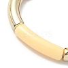 Acrylic Curved Tube Beaded Stretch Bracelet for Women BJEW-JB08438-02-3