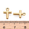 304 Stainless Steel Cross Charms STAS-T072-50G-3