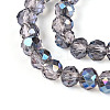 Electroplate Transparent Glass Beads Strands EGLA-N054-T4mm-A01-3